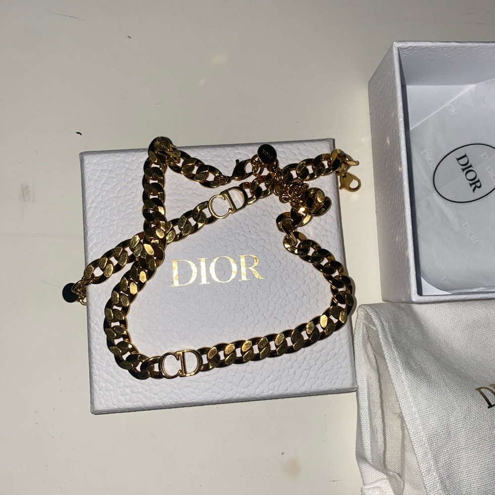 Dior Cuban necklace & bracelet jewelry